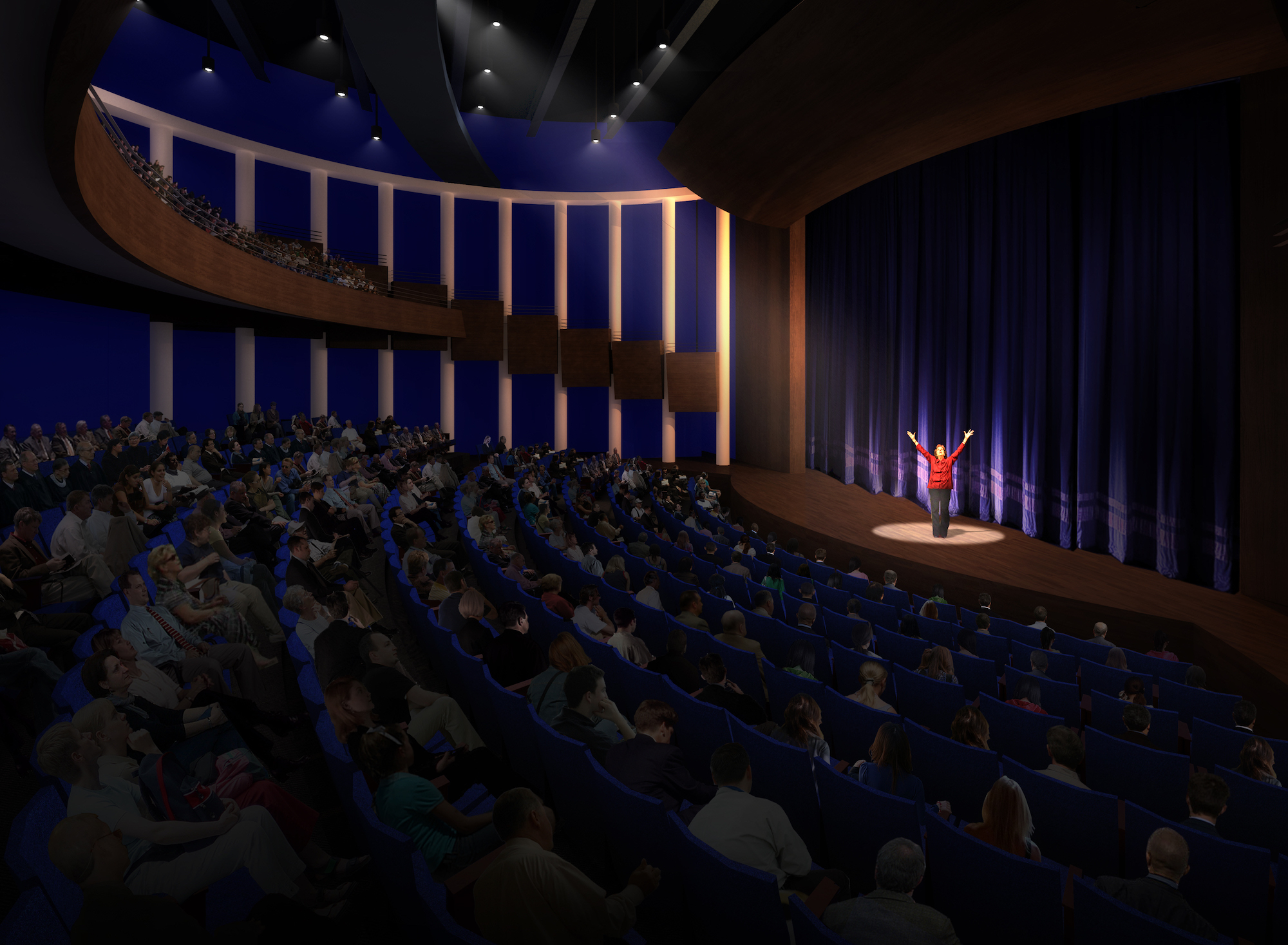 AD Players at The George Theatre interior stage