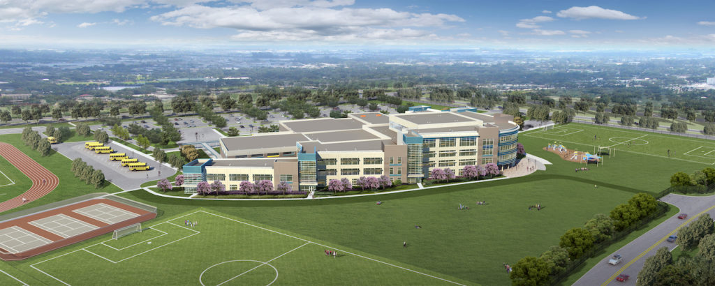 British International School Exterior Aerial daytime