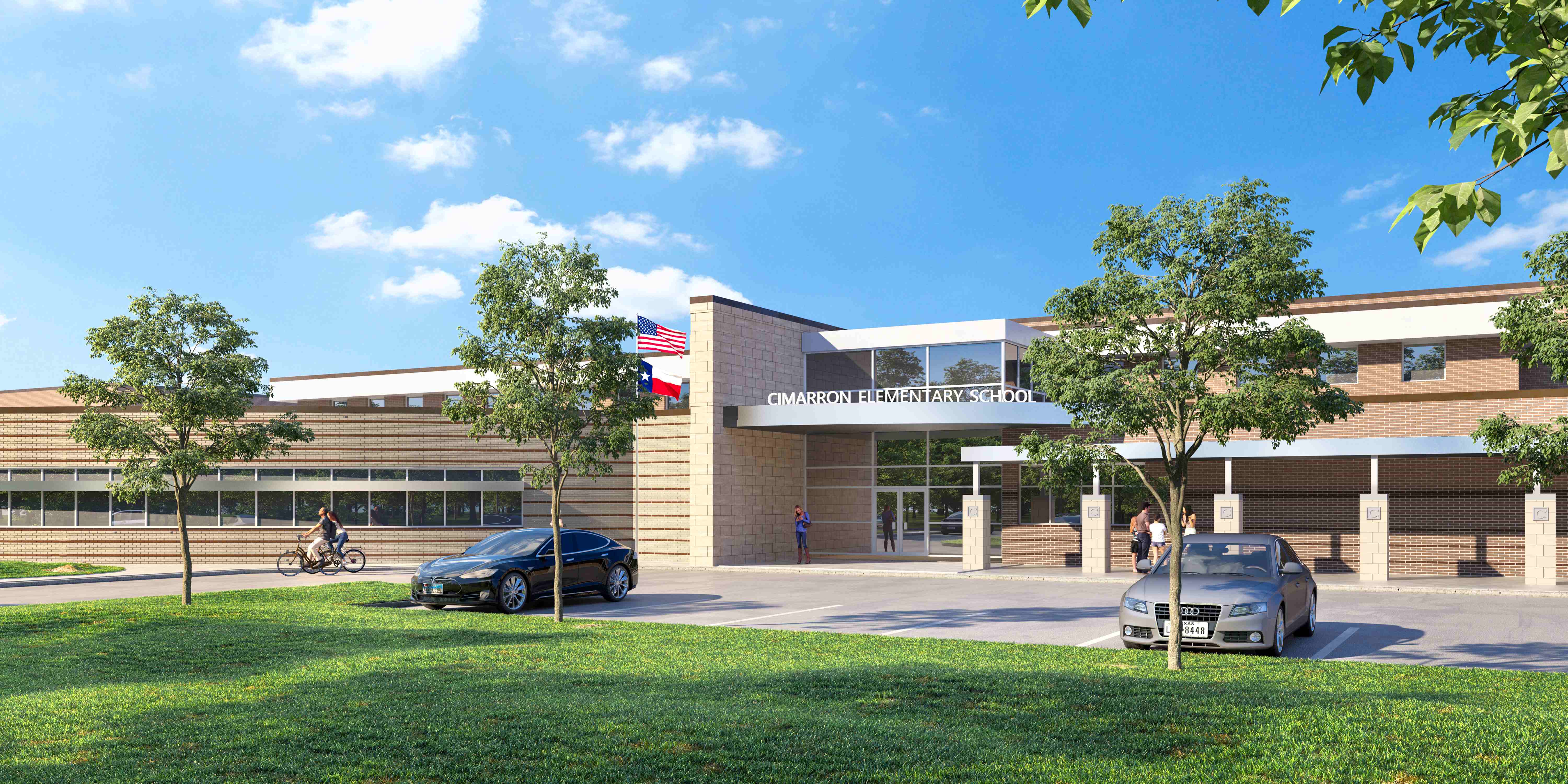 Cimarron-Elementary-School-Exterior-Front-Daytime-Houston-TX