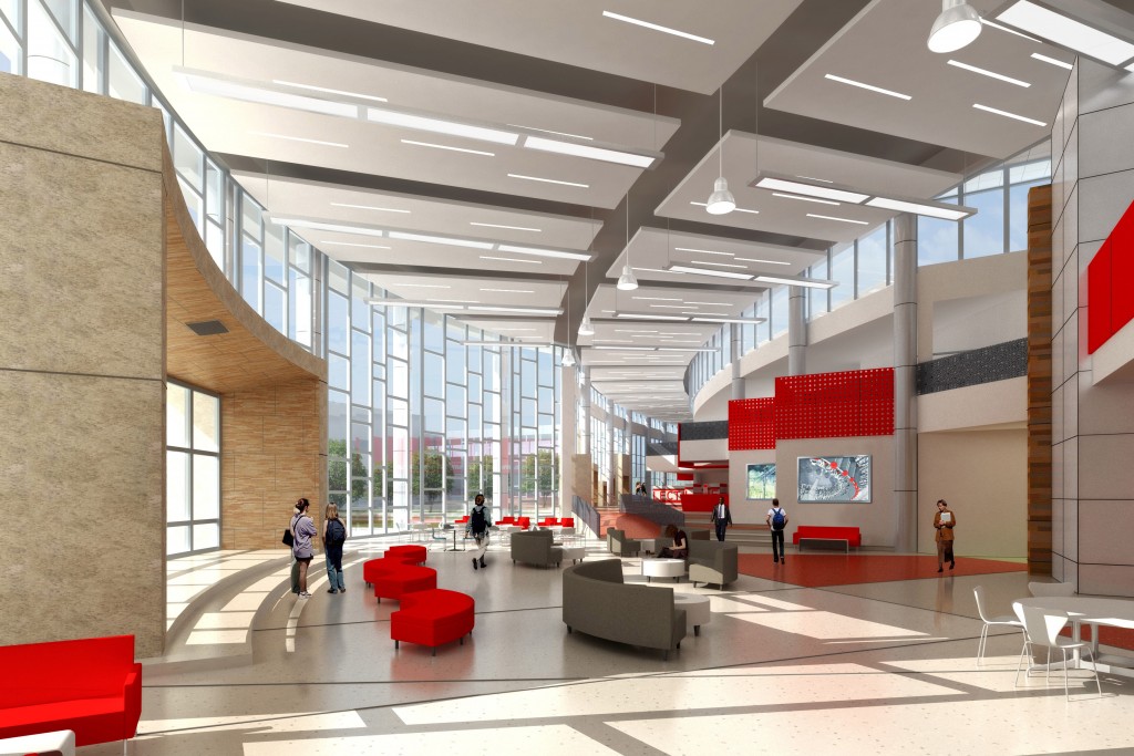 Edward Marcus Campus Interior Main Hallway Daytime Eyelevel