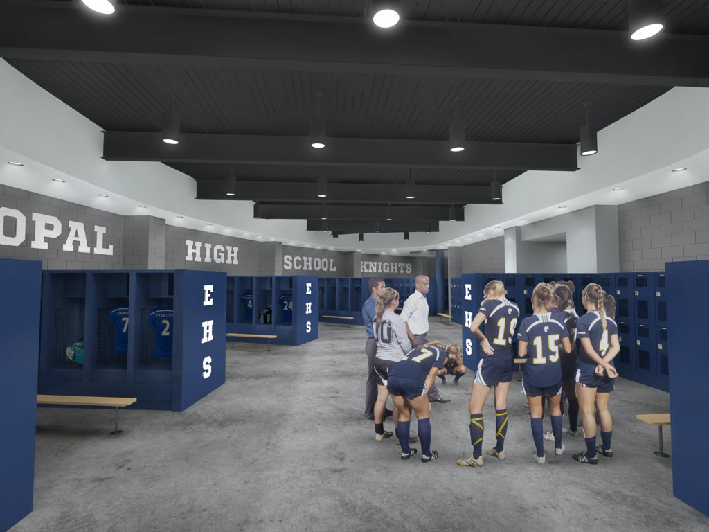Episcopal High School Lockeroom Interior Eyelevel