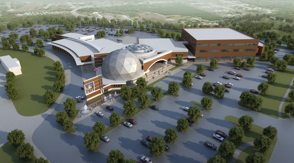 FBISD Global Center of Science Exterior Aerial Daytime