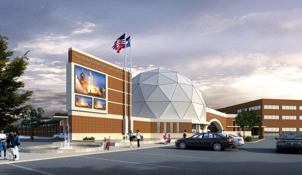 FBISD Global Center of Science Exterior Eye level Daytime