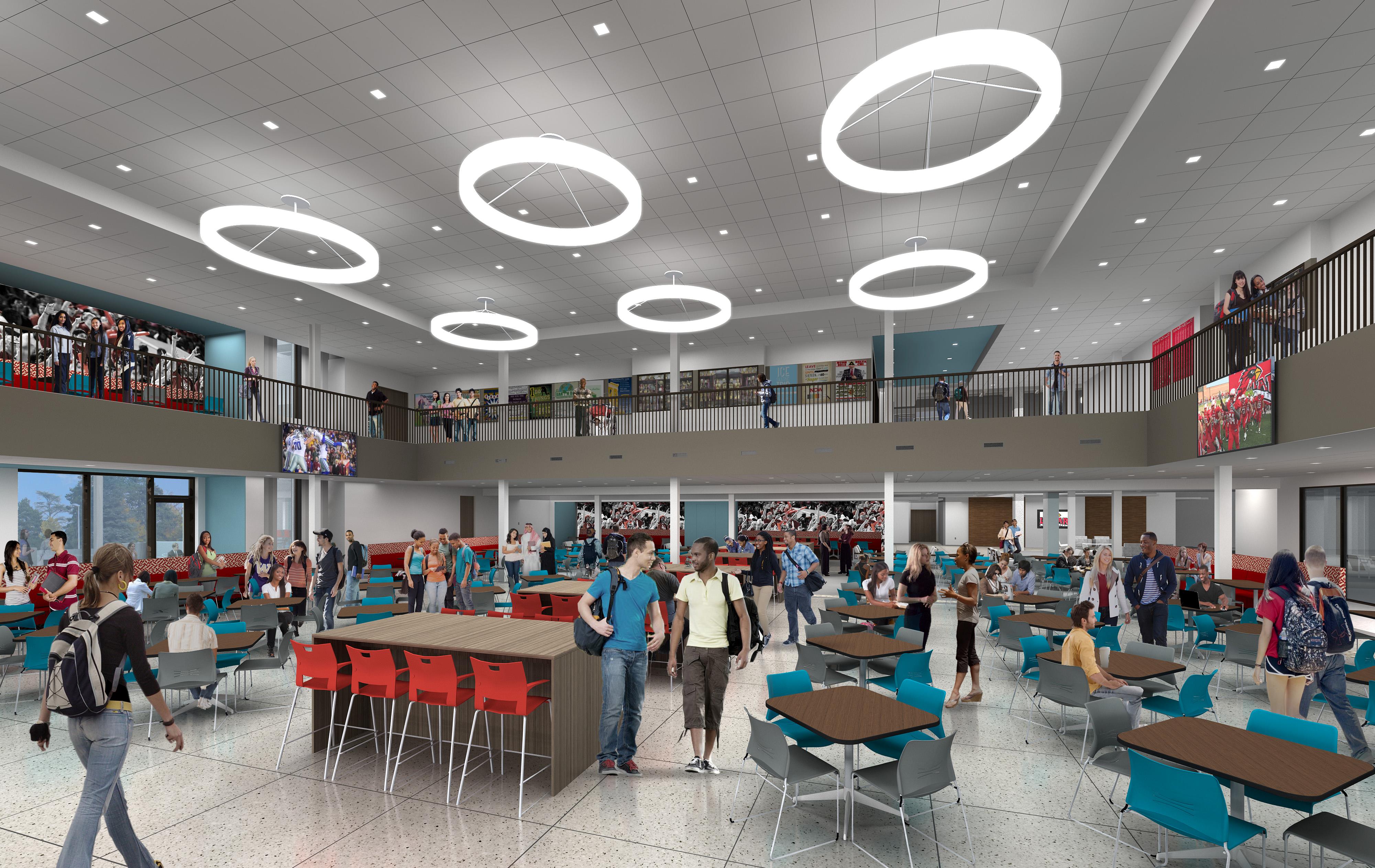Lamar-Student-Center-Dining-Interior-Eye-Level-Daytime-Beaumont-Texas