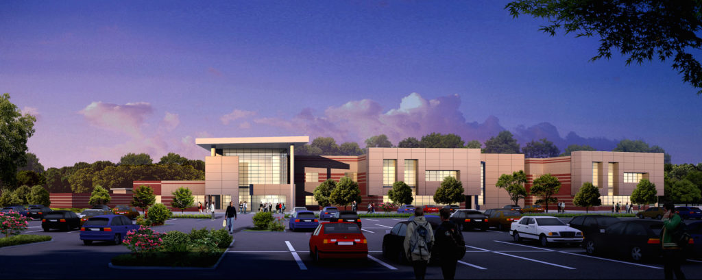 Lone Star College - Atascocita Center Exterior Eye Level Dusk
