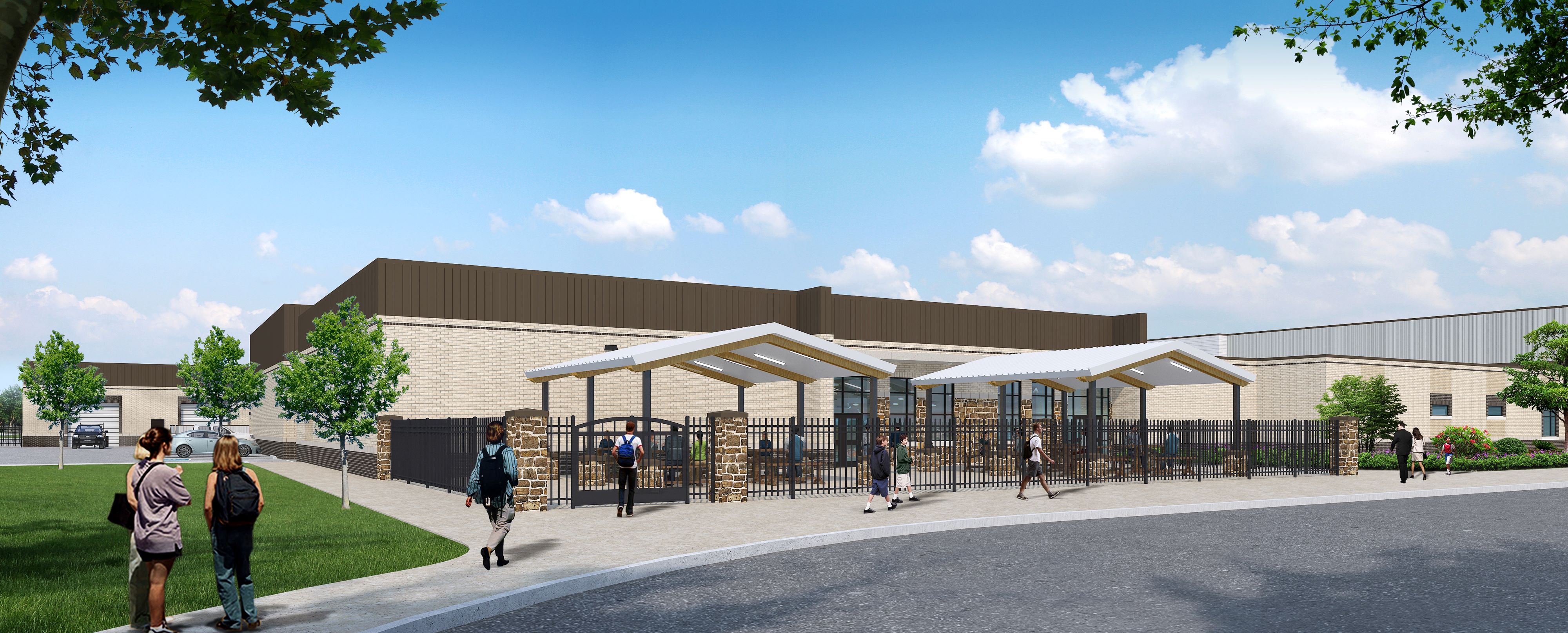 Sands-CISD-Education-Outdoor-Dining-Shiver-Megert-&-Associates-Exterior-Eye-Level-Daytime-Ackerly-Texas