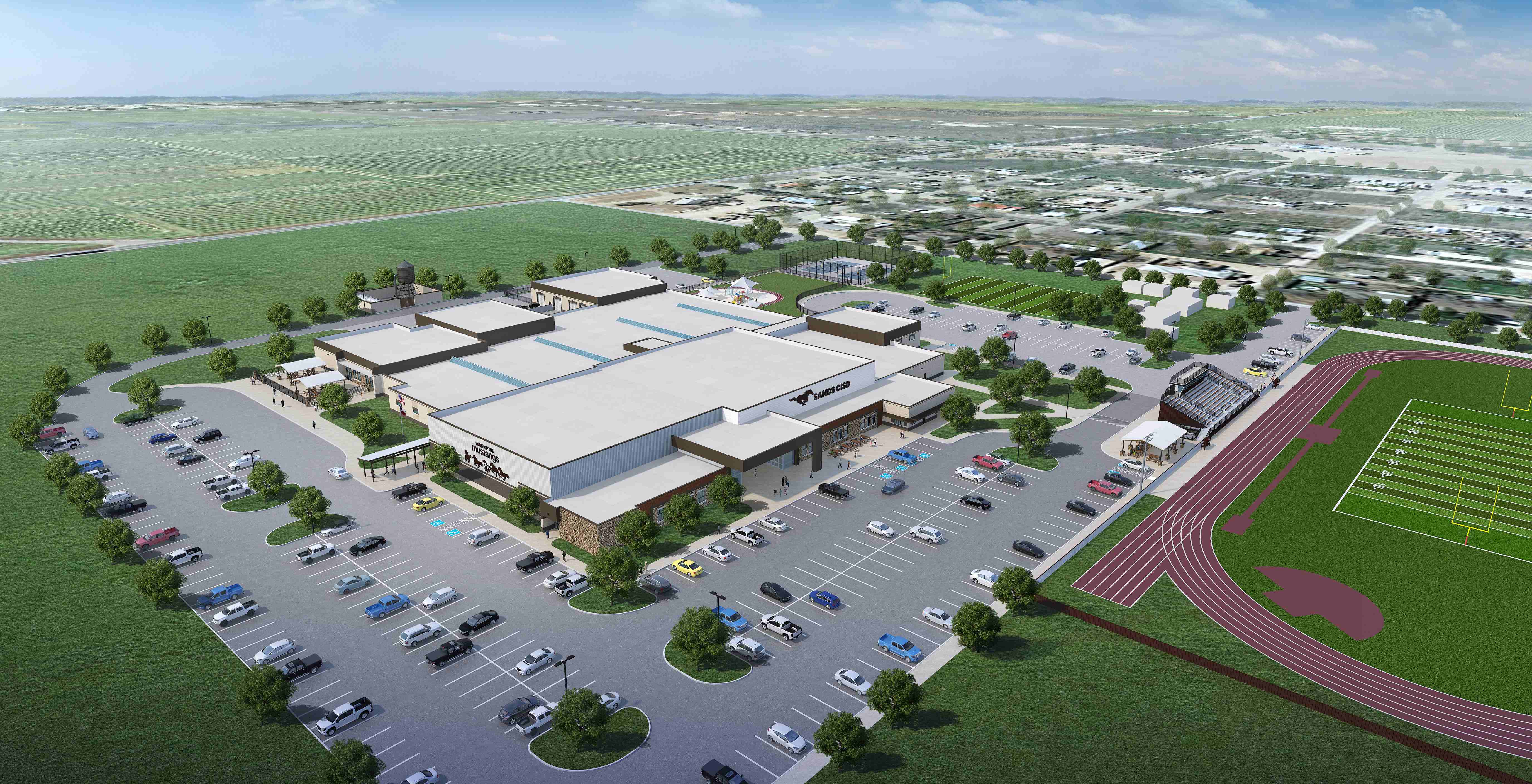 Sands-CISD-Education-Overall-Shiver-Megert-&-Associates-Exterior-Aerial-Daytime-Ackerly-Texas