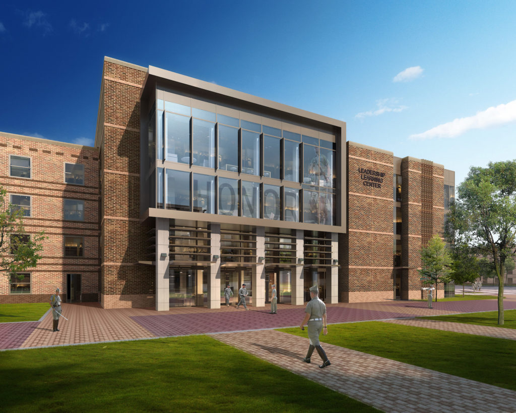 TAMU Corps Dorms Exterior Eye-level Daytime