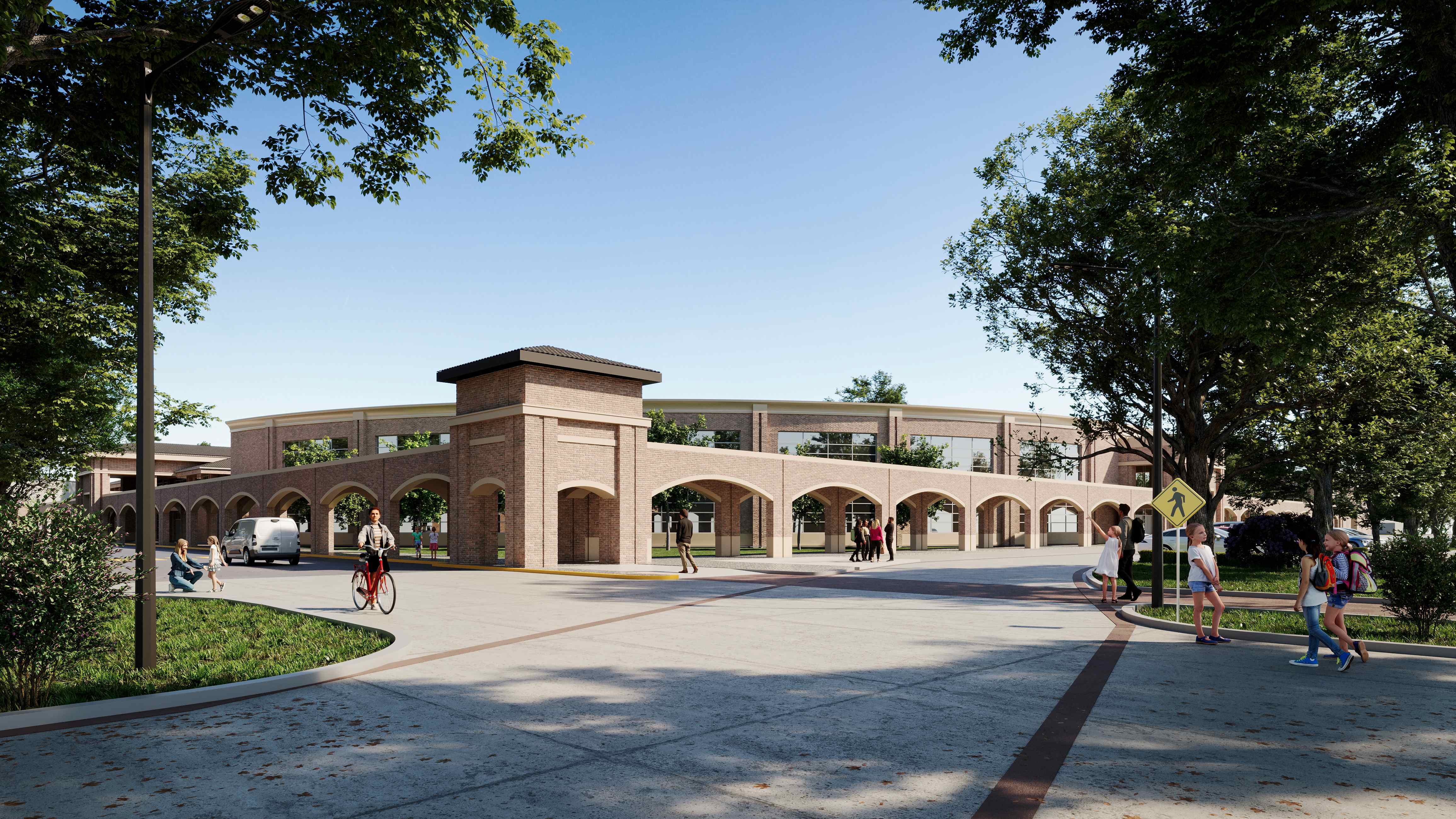 The-Kinkaid-School-Studio-Red-Architects-Colonnade-Exterior-Eye-Level-Daytime-Houston-Texas