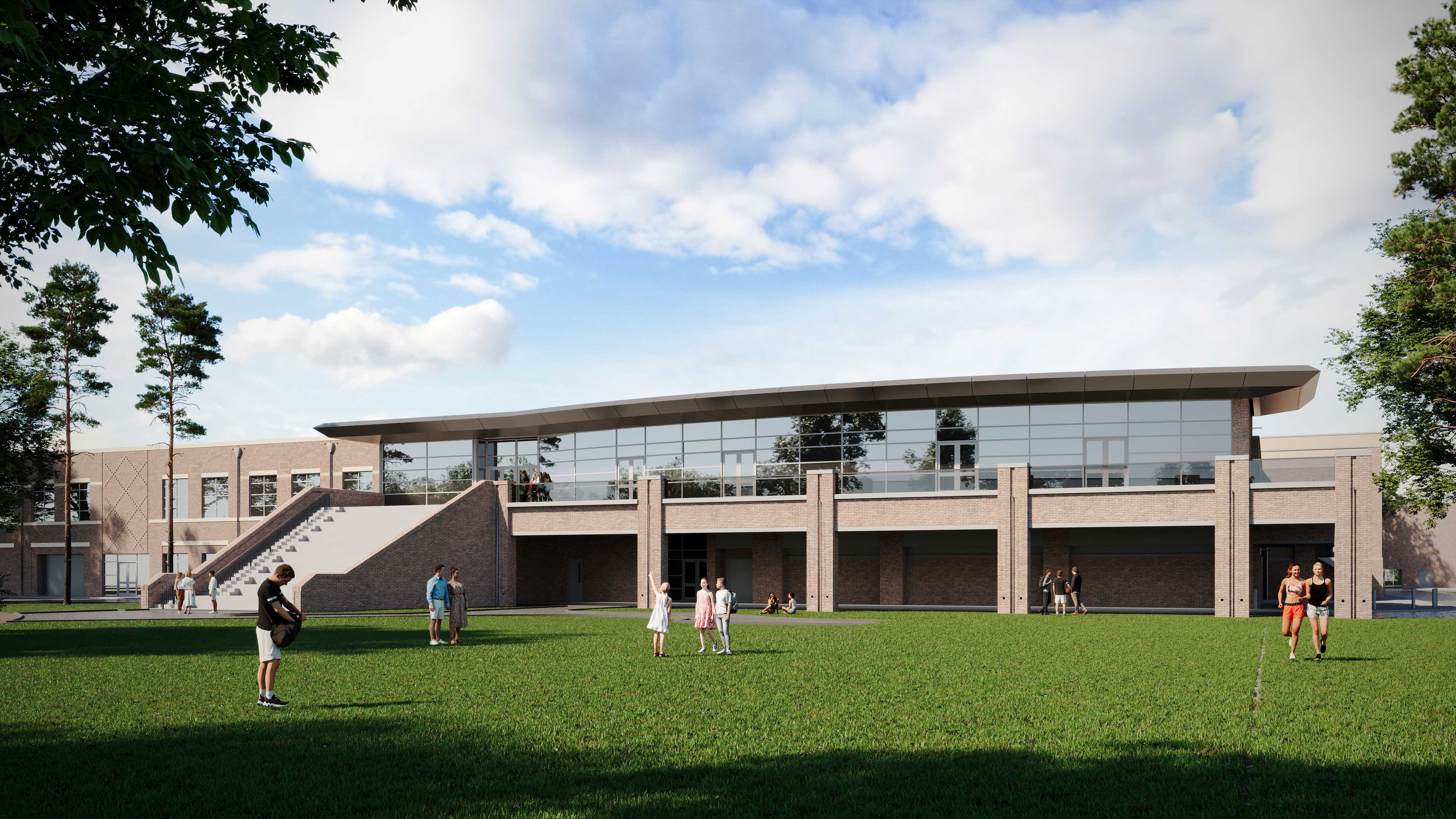 The-Kinkaid-School-Studio-Red-Architects-Stairs-Exterior-Eye-Level-Daytime-Houston-Texas