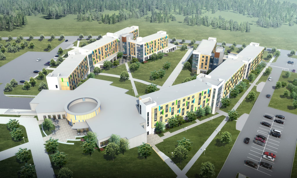 Mass Dartmouth Main Campus Exterior Aerial Daytime