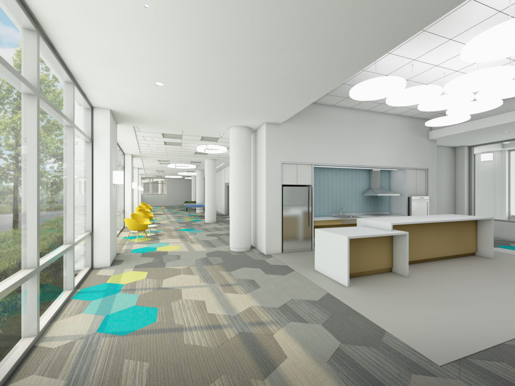 Mass Dartmouth Main Campus Residential Hall Interior Eye-level Daytime
