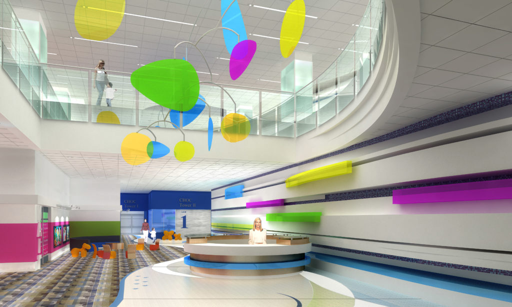 CHOC Children's Hospital - The Bill Holmes Tower - Interior Eye-level