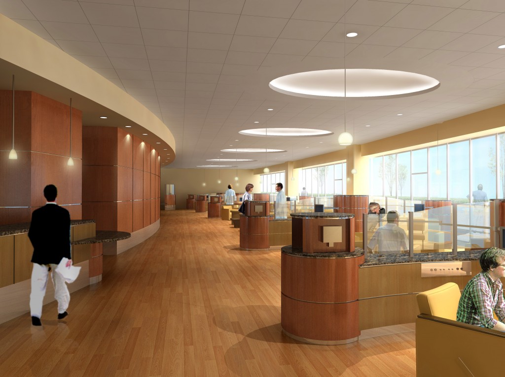 DCH Cancer Treatment Center - Infusion Room Interior Eye-level
