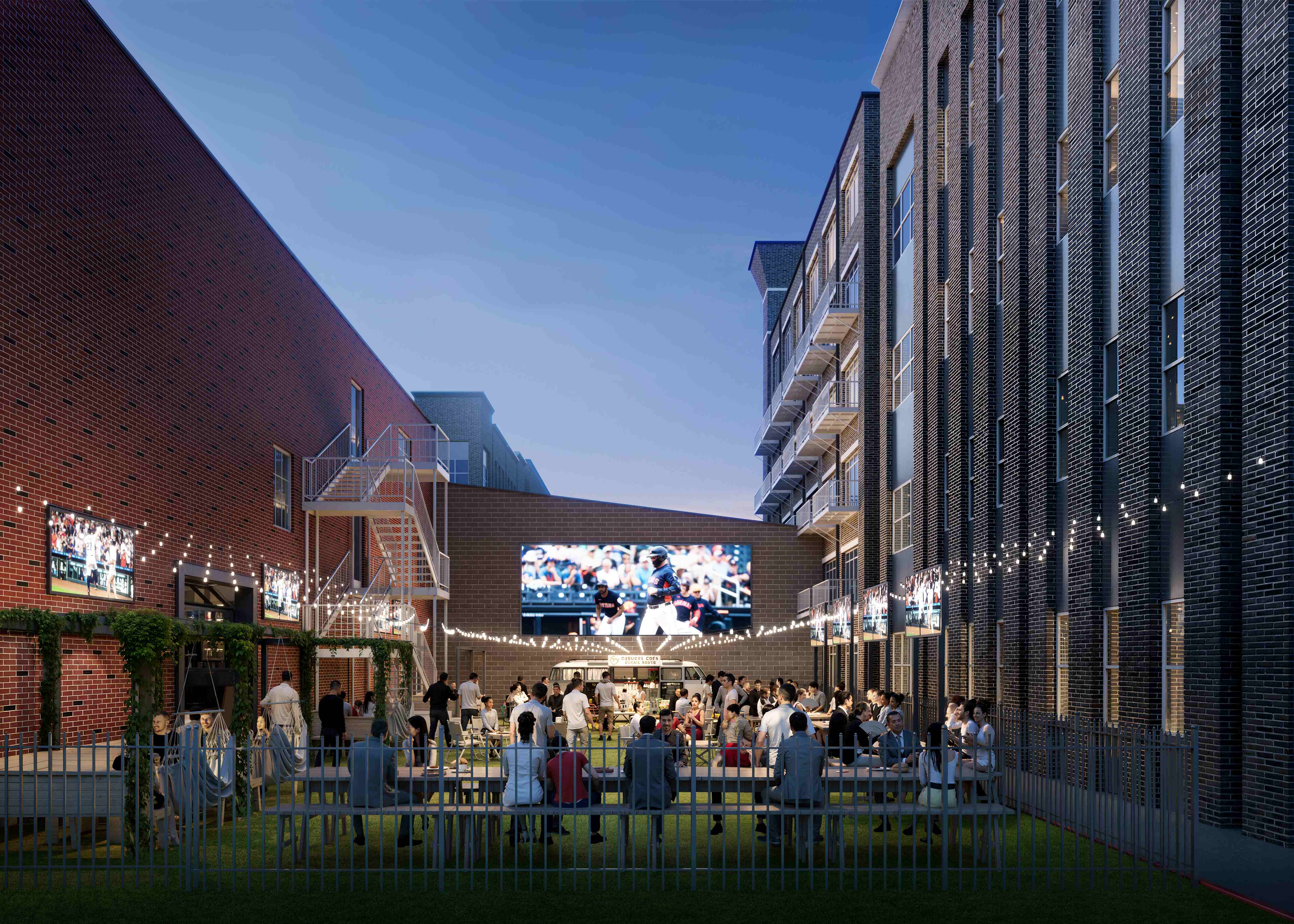 Purse-Building-Project-Exterior-Eye-Level-View-Nighttime-Houston-Texas-2