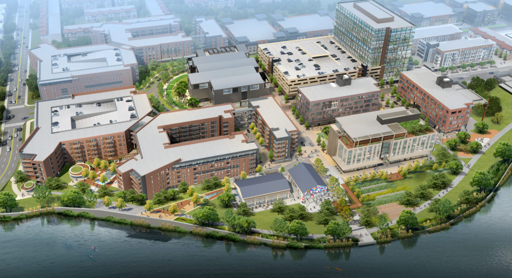 East River Exterior 3 Aerial Daytime