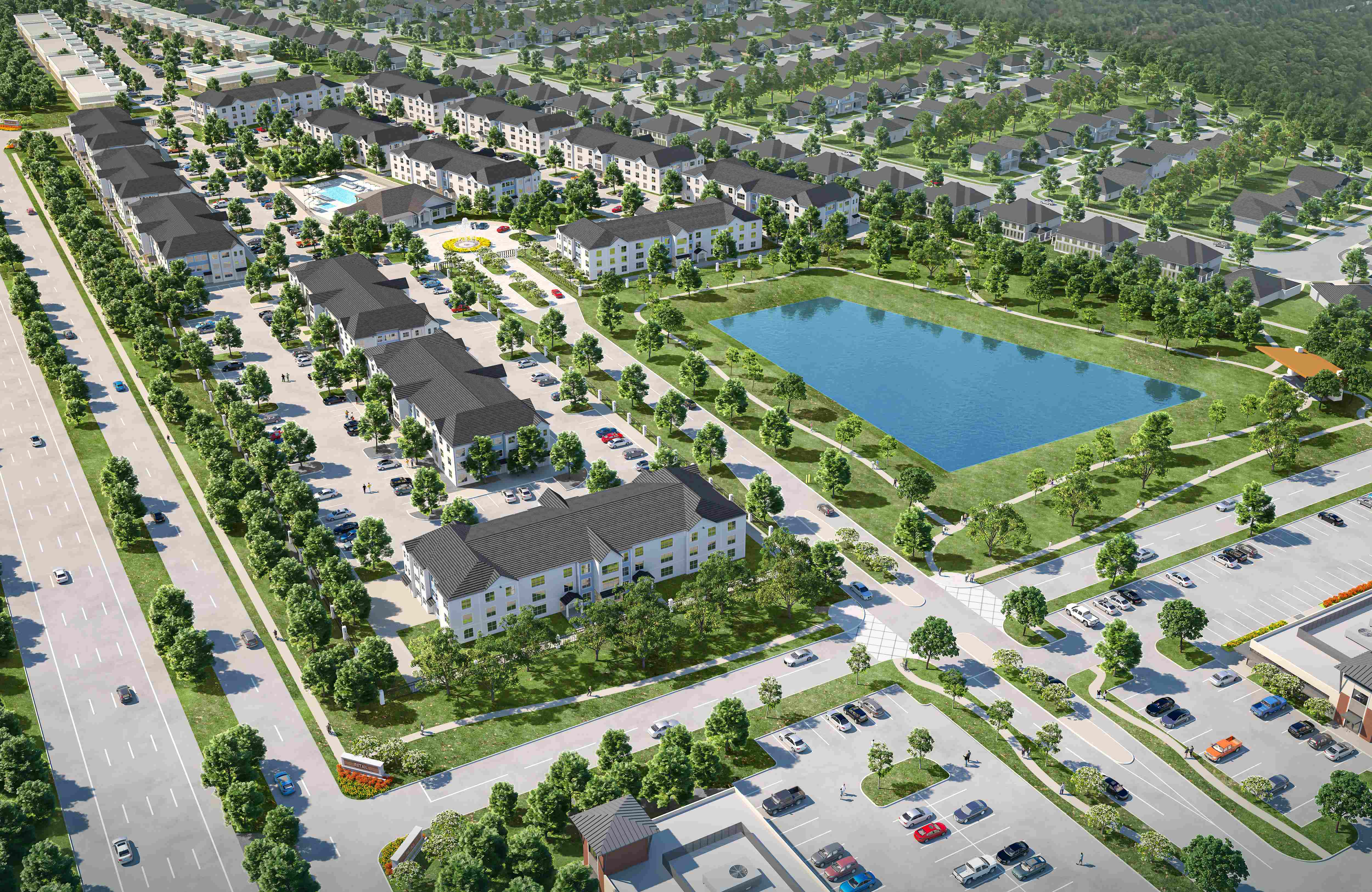 Seven-Coves-Mixed-Use-Development-Parkside-Capital-3-Exterior-Aerial-Daytime-Houston-Texas
