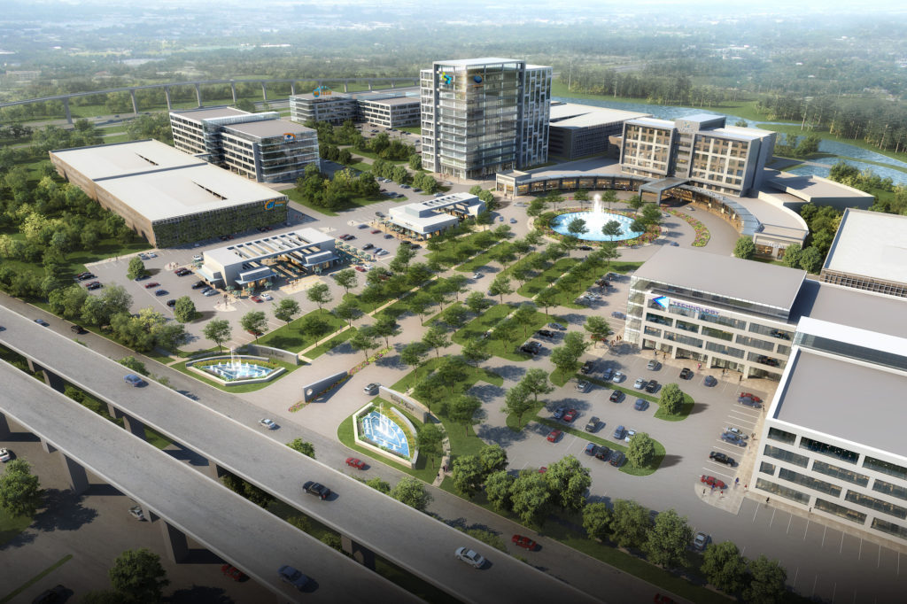 Valley Ranch Commerce Exterior Aerial