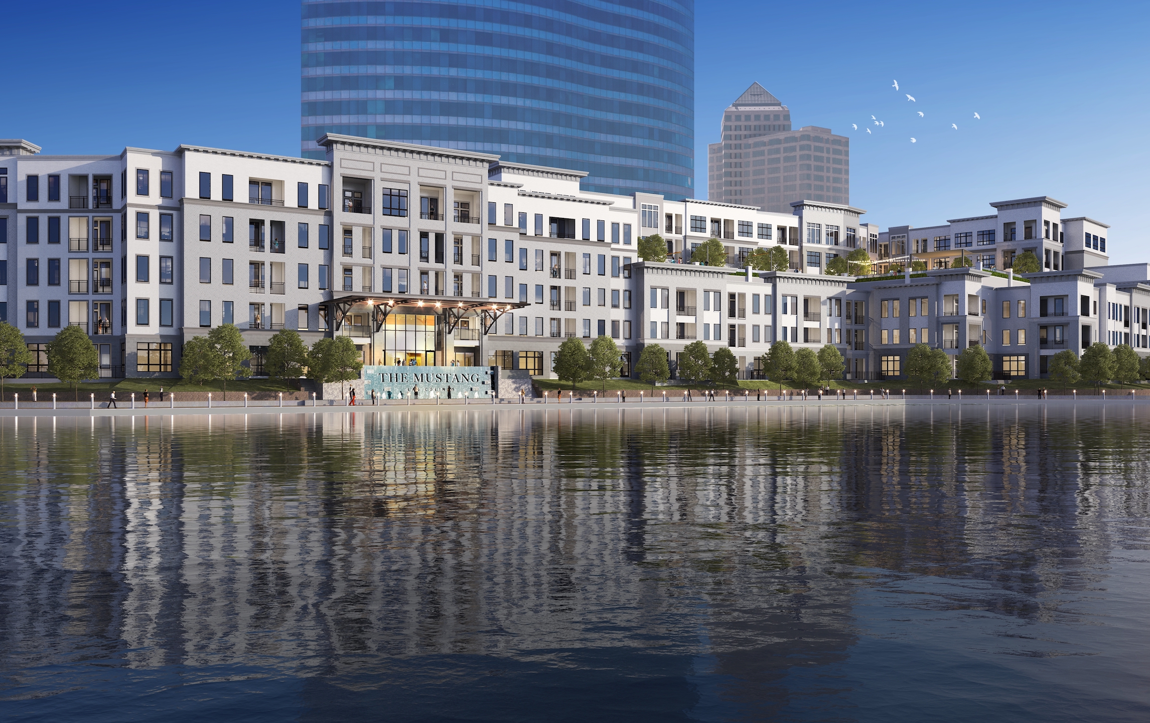 The Mustang Exterior waterfront