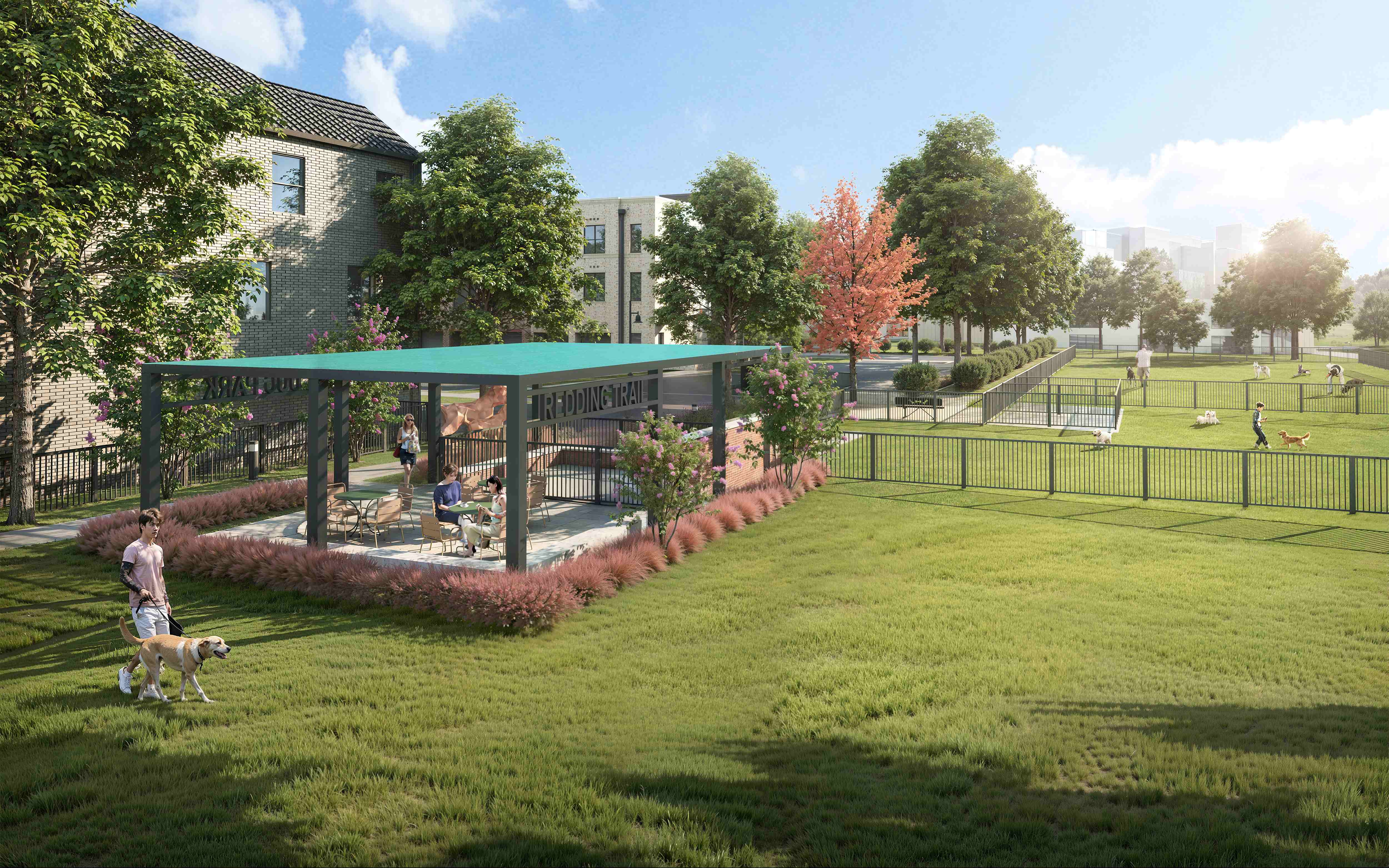 AMLI-Treehouse-Dog-Park-Exterior-Eye-Level-Daytime-Addison-TX