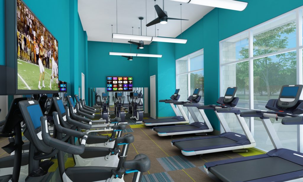 The Villas on Nueces Fitness Interior Eye-level