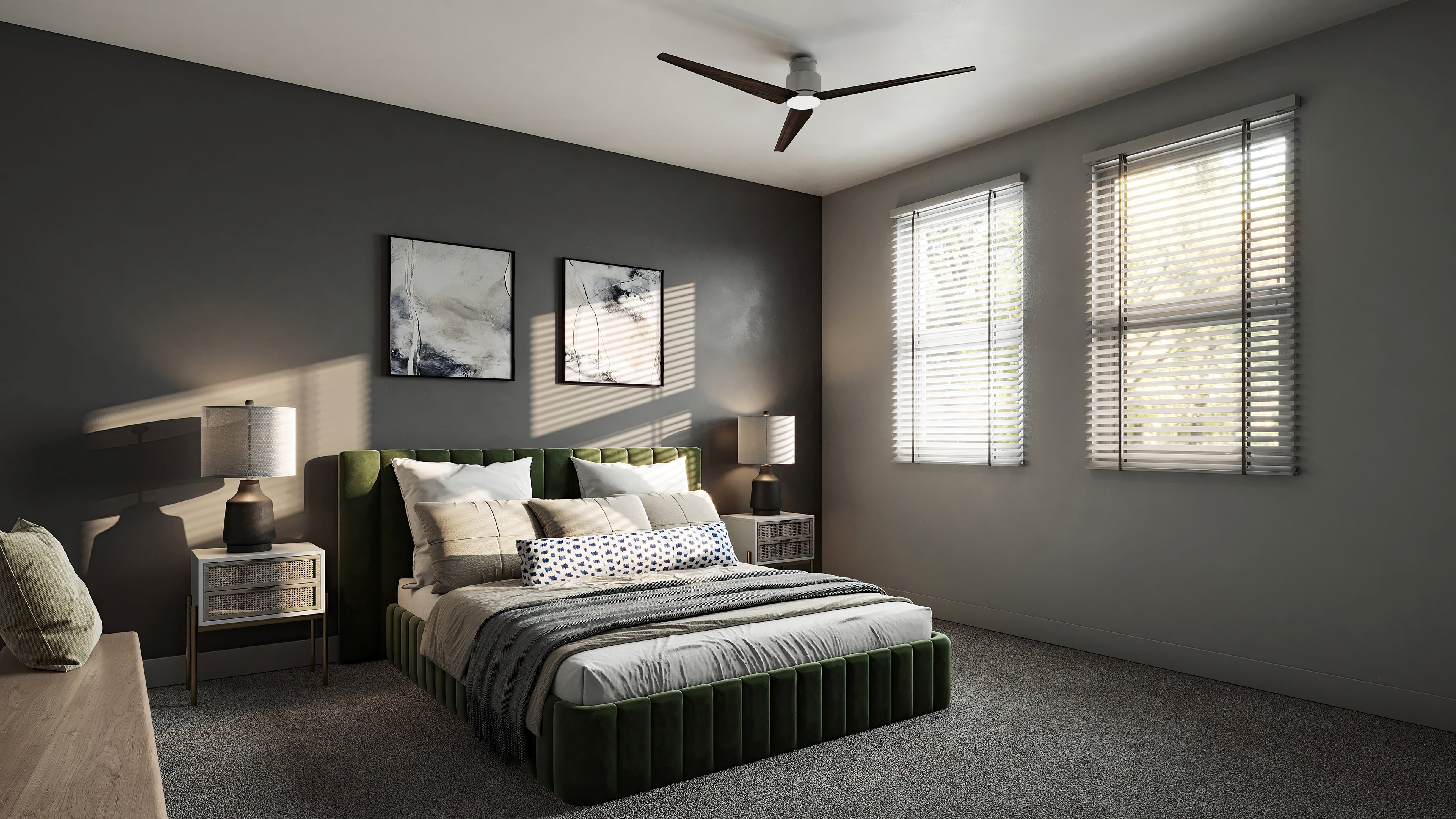 Villas-At-Creekside-Bedroom-Interior-Eye-Level-Daytime-New-Braunfels-Texas