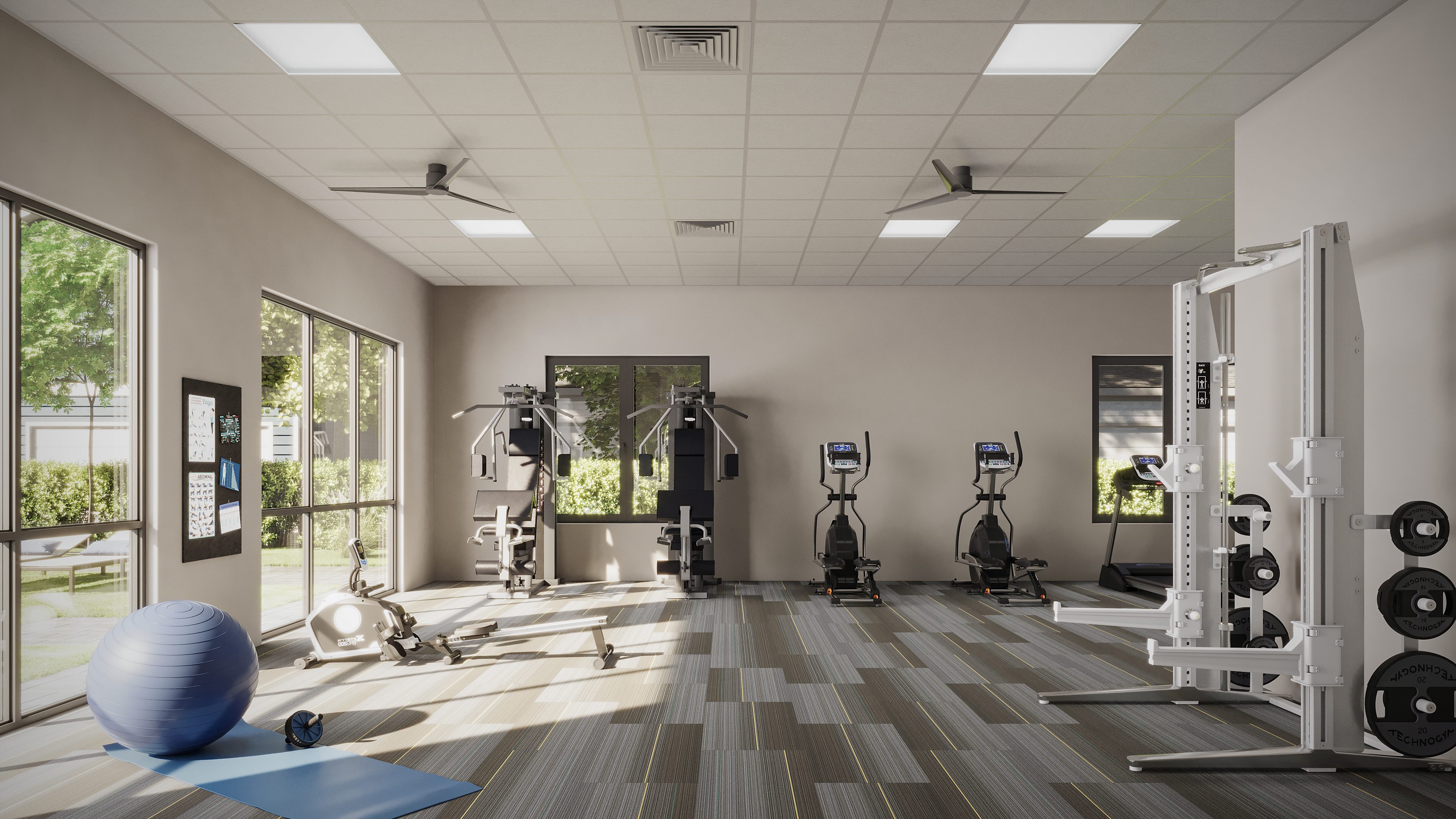 Villas-At-Creekside-Fitness-Center-Interior-Eye-Level-Daytime-New-Braunfels-Texas