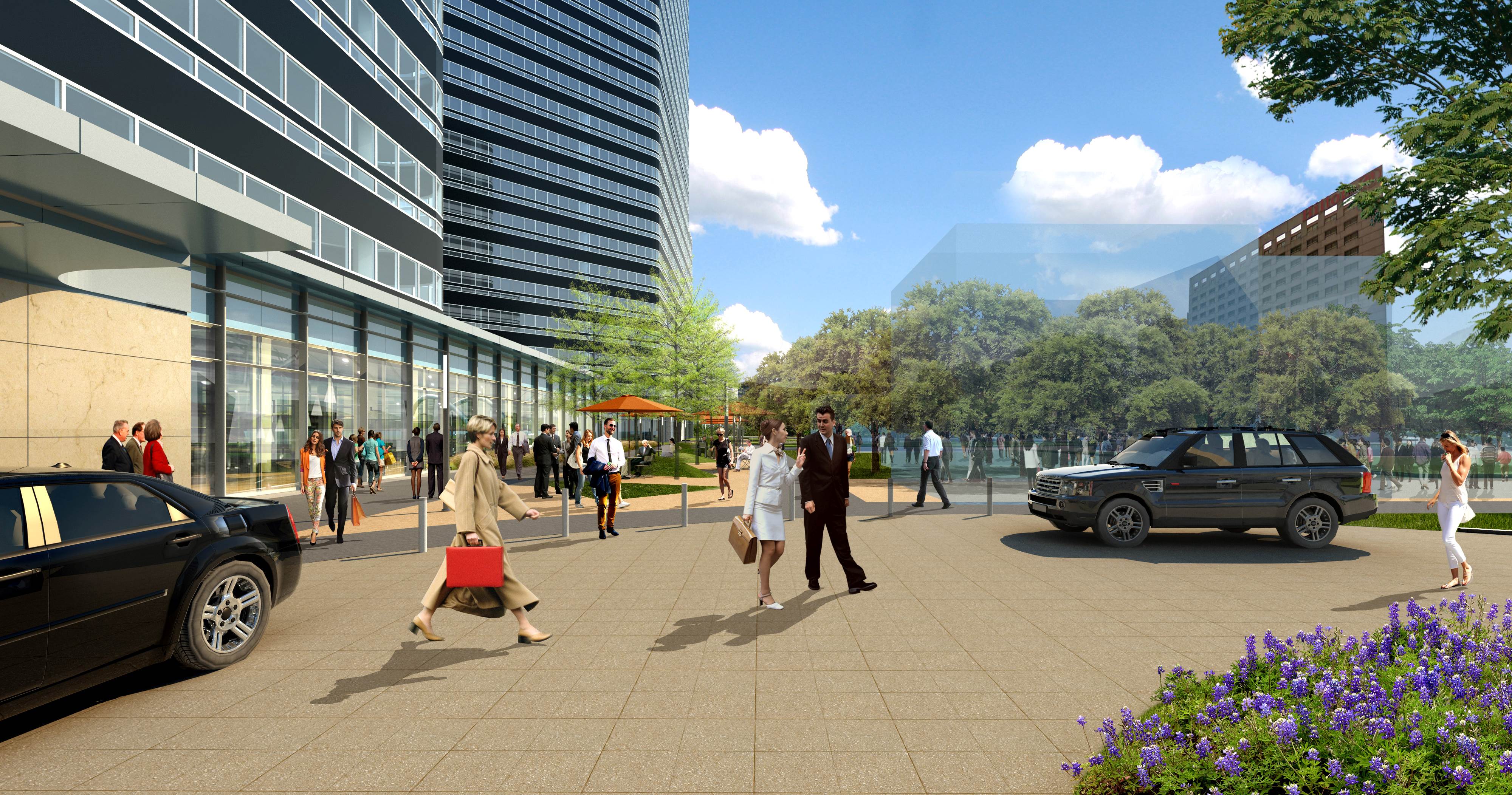 Post-Oak-Central-East-Park-Entry-Exterior-Eye-Level-Daytime-Houston-Texas