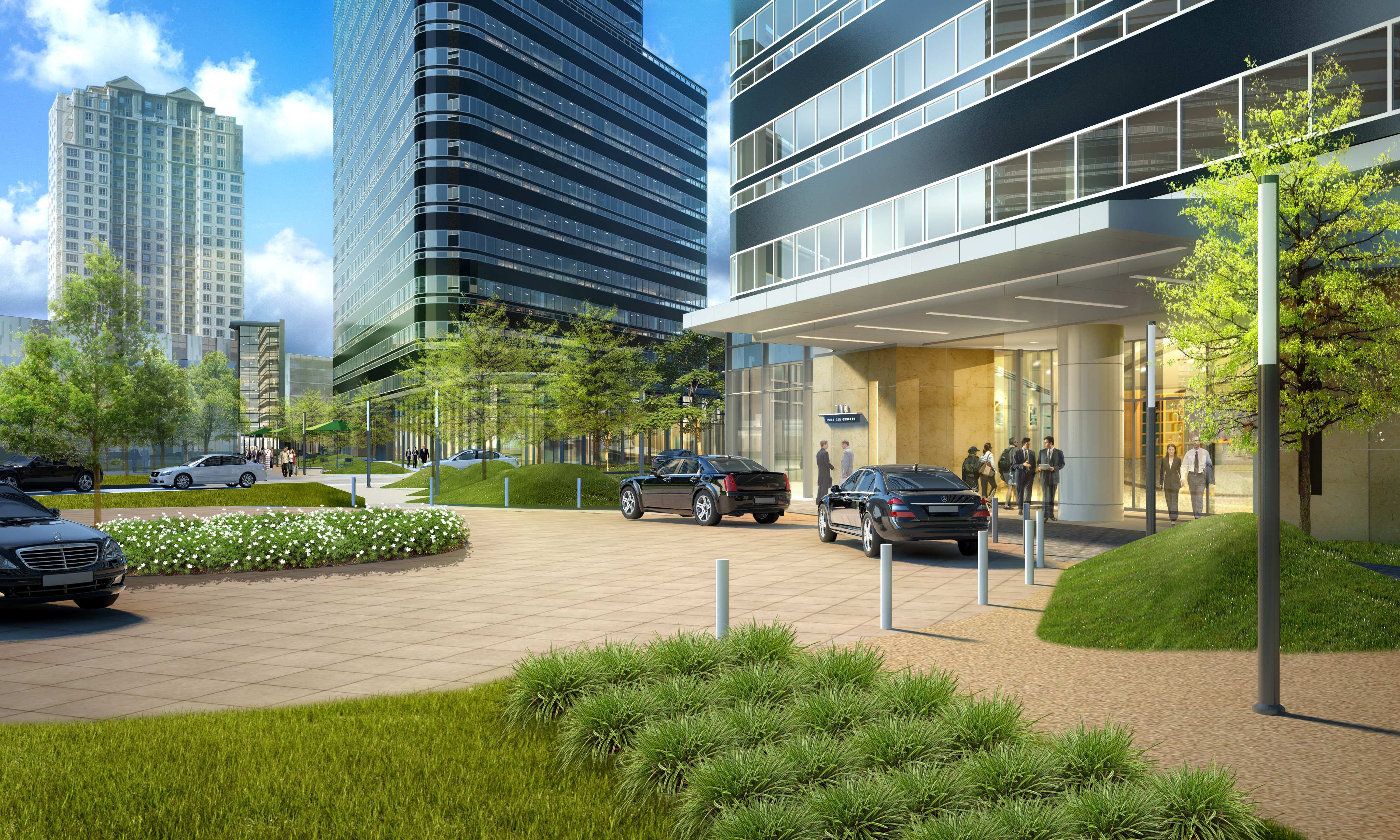 Post-Oak-Central-South-Park-Entry-Exterior-Eye-Level-Daytime-Houston-Texas