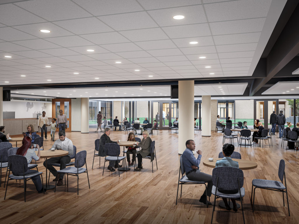 Houston’s First Baptist Church | Fellowship Hall at The Loop Interior View B
