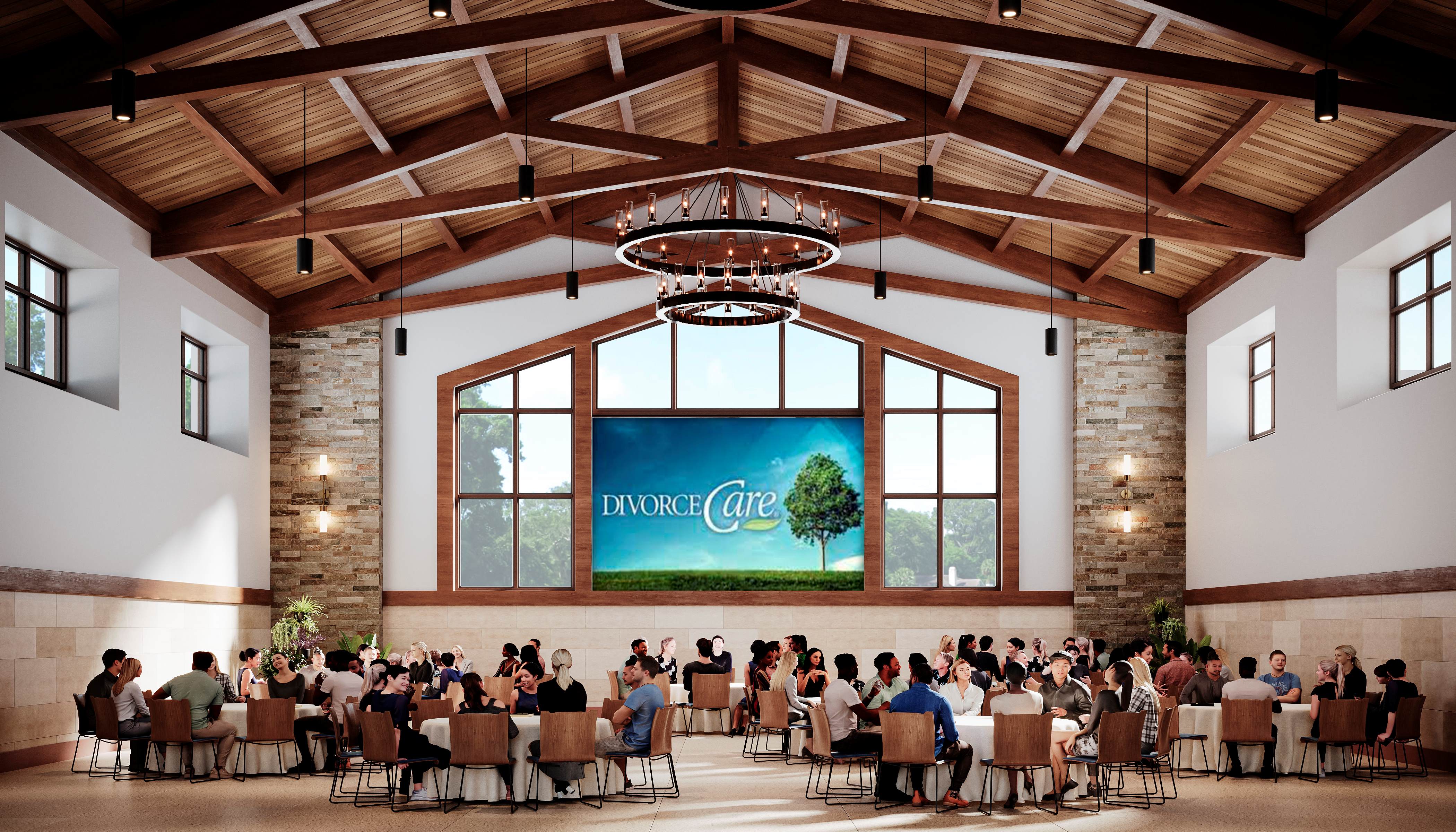 Grace-Fellowship-Church-Main-Merriman-Holt-Powell-Architects-Chapel-Divorce-Care-Interior-Eye-Level-Daytime-Katy-Texas