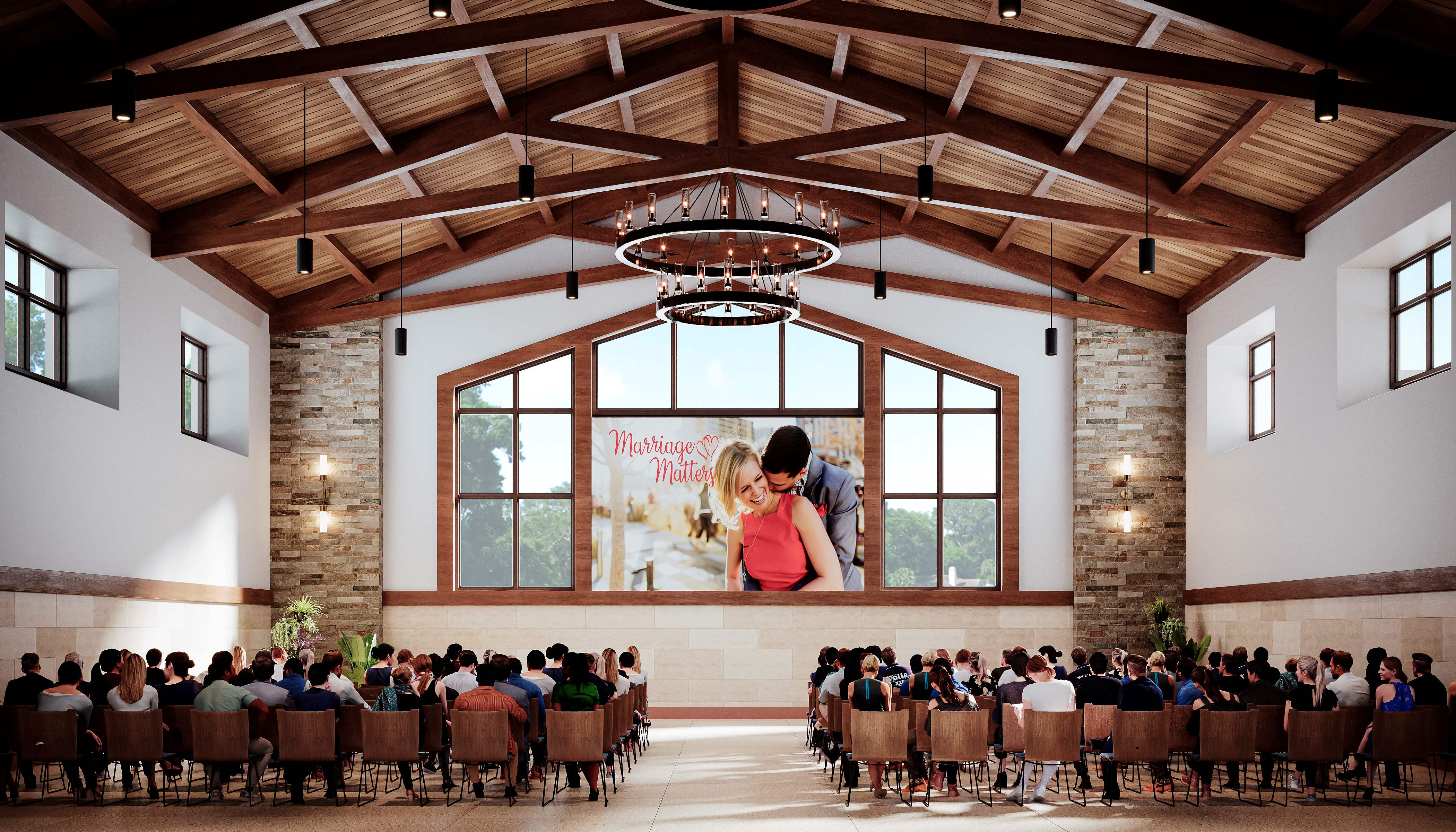 Grace-Fellowship-Church-Main-Merriman-Holt-Powell-Architects-Chapel-Marriage-Matters-Interior-Eye-Level-Daytime-Katy-Texas