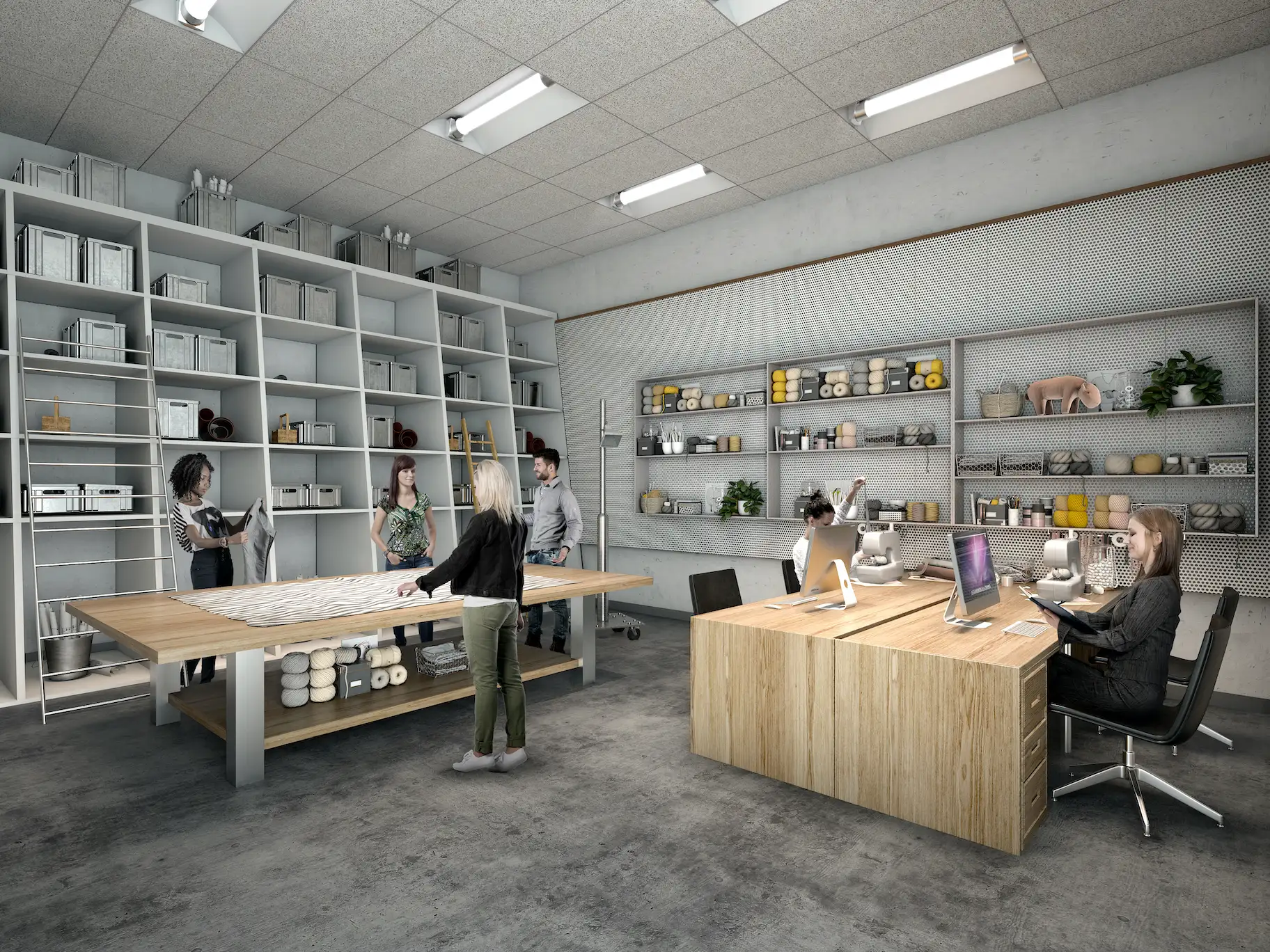 East End Maker Hub interior small white box studio